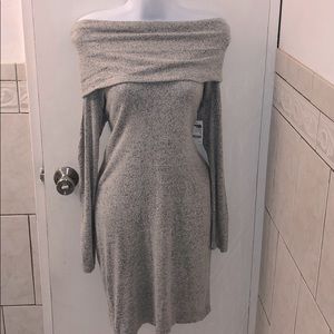 Long sleeve off the shoulder dress